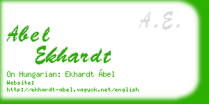 abel ekhardt business card