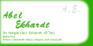abel ekhardt business card